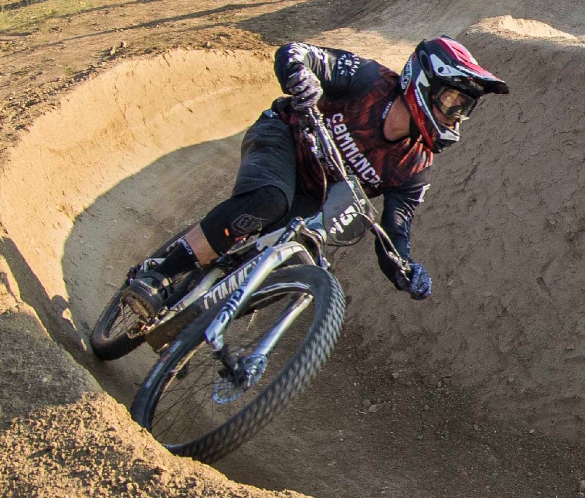 Bike racer Kyle Strait on track at the Strait Acres Dual Slalom Invitational.