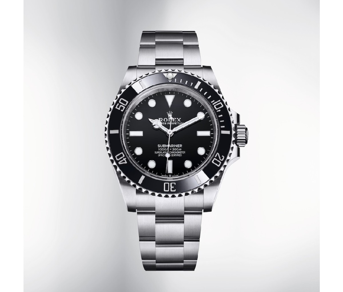 Closeup of Rolex Submariner watch