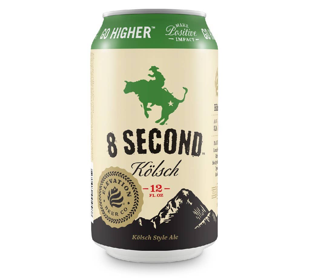 12-ounce can of Elevation 8 Second Kolsch . beer