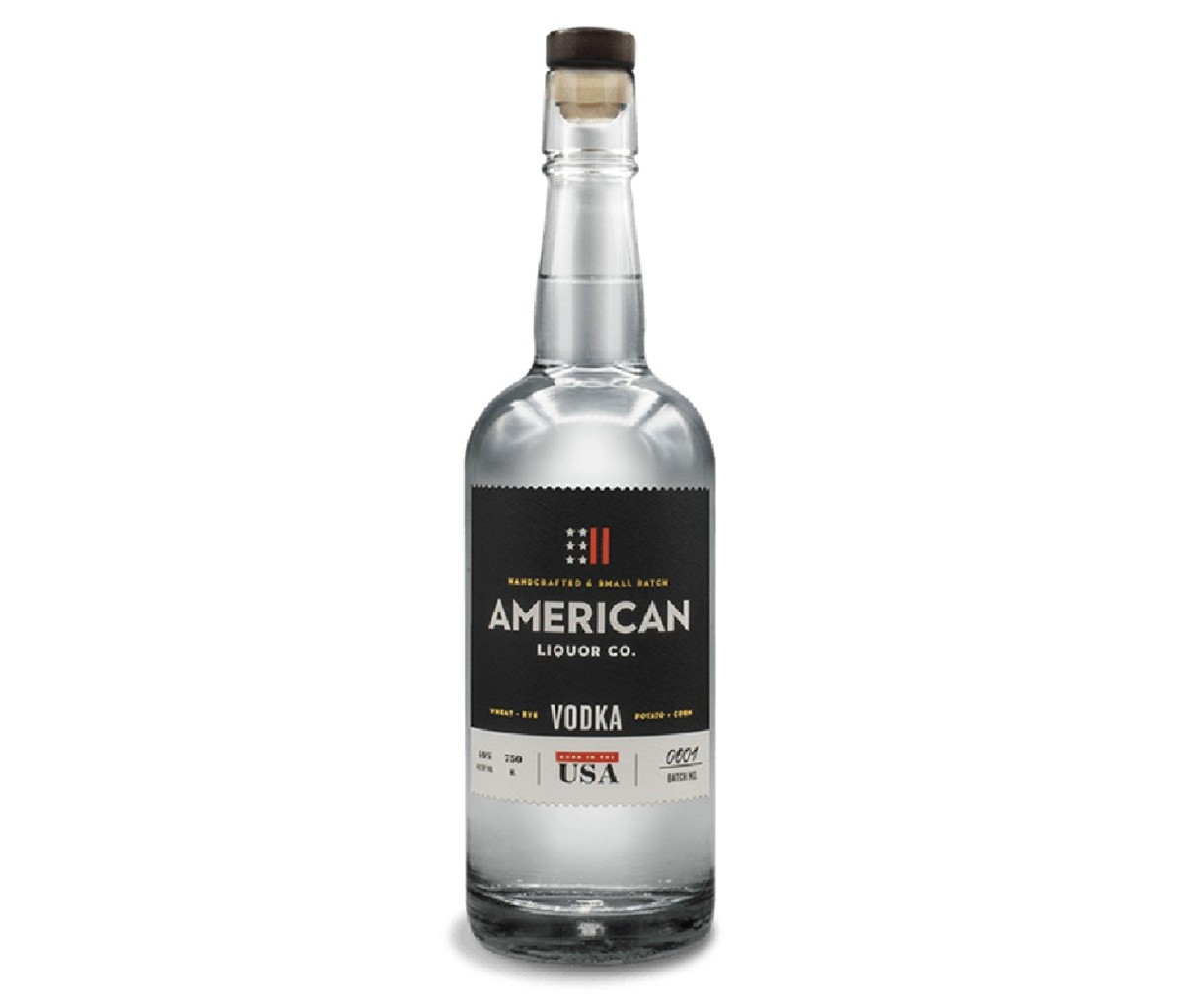 A bottle of American liquor company vodka