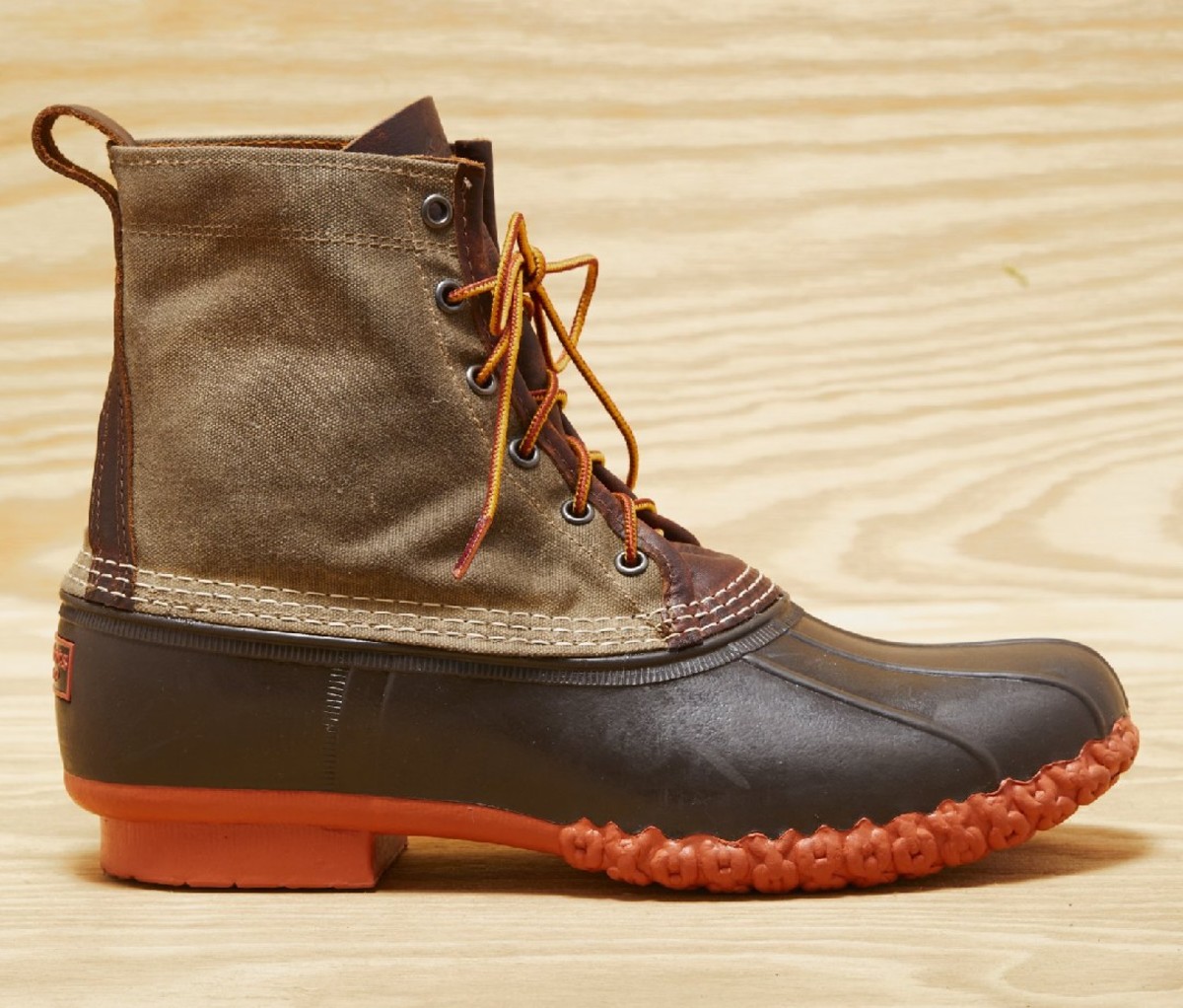 L.L.BEAN X TODD SNYDER Waxed Canvas Bean Boots In Olive