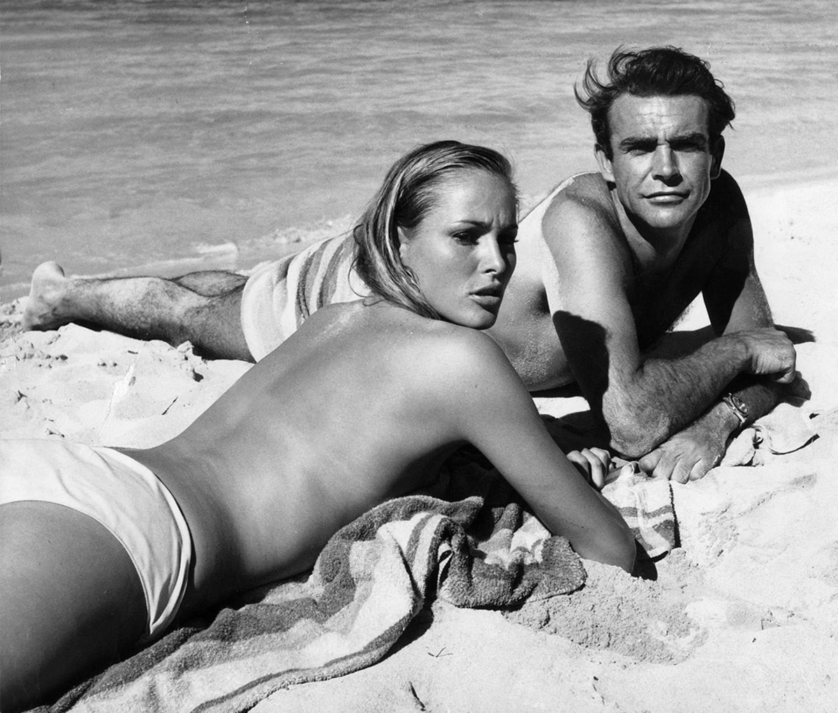 Ursula Andress and Sean Connery in 'Dr. No'. 