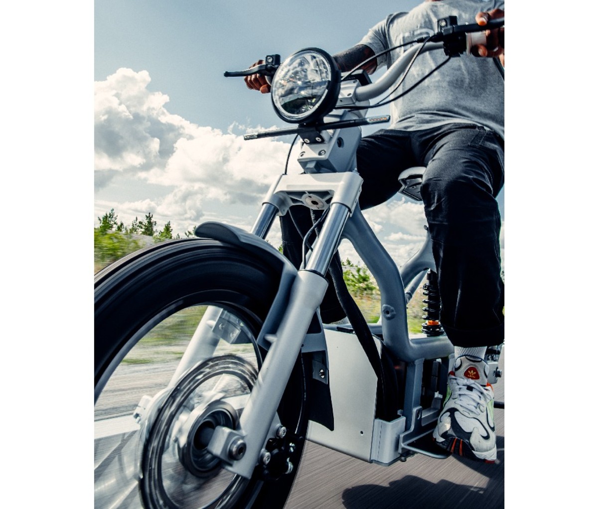 Close-up of a motorcycle