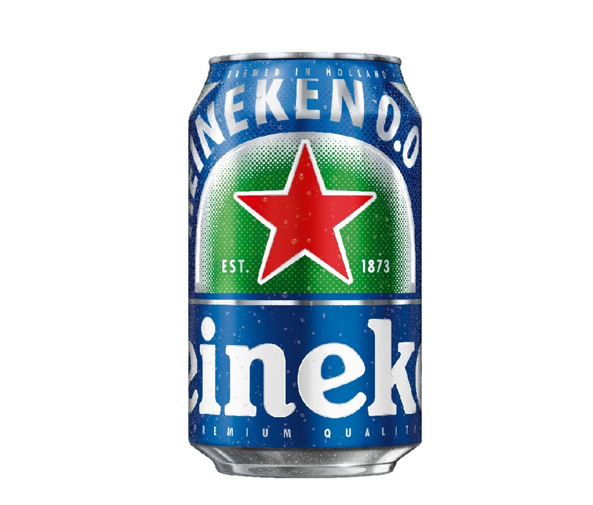 Can of Heineken 0.0 non-alcoholic beer