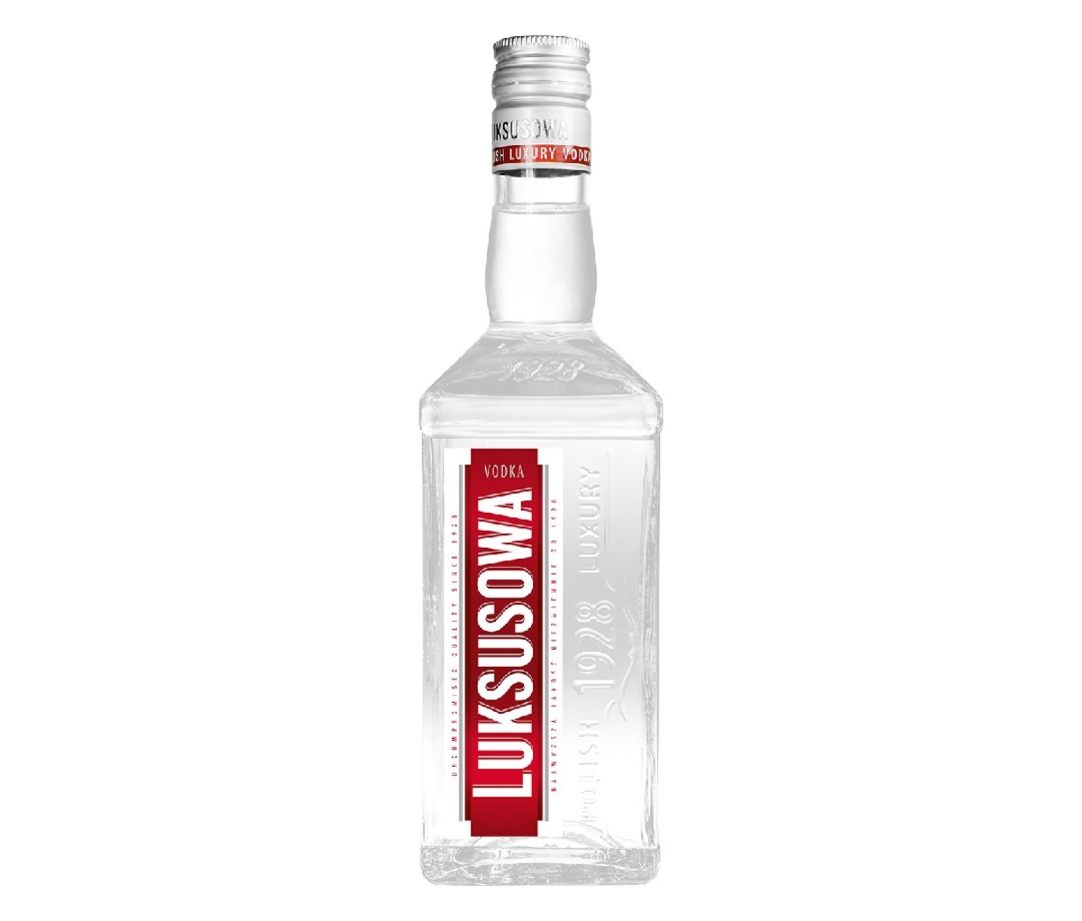 A bottle of Luksusowa potato vodka