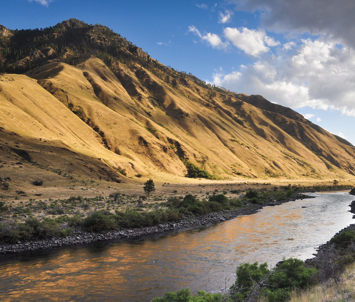 River running through canyon