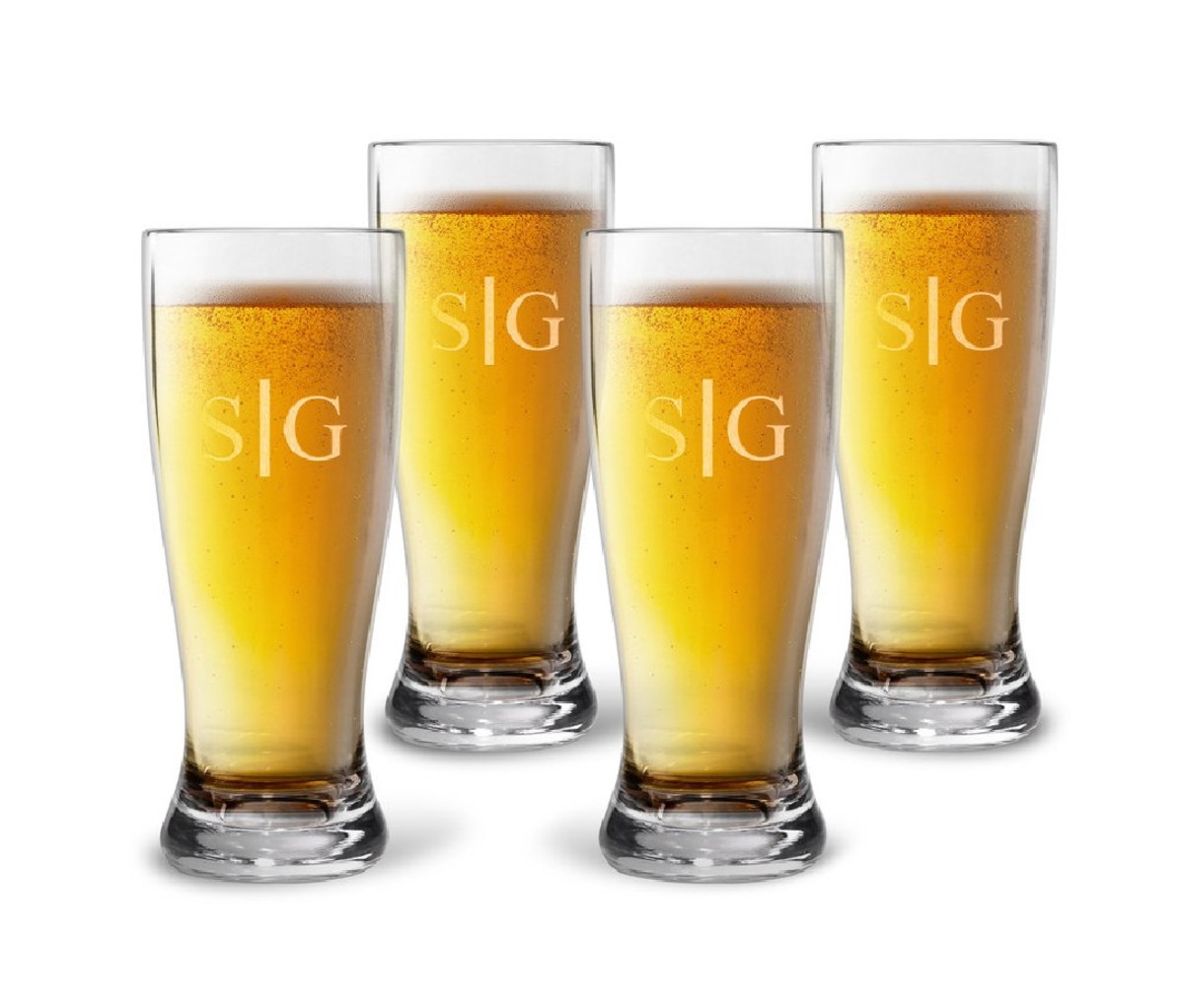 The Stationery Studio Personalized Tritan Acrylic Pilsner Set with Duogram