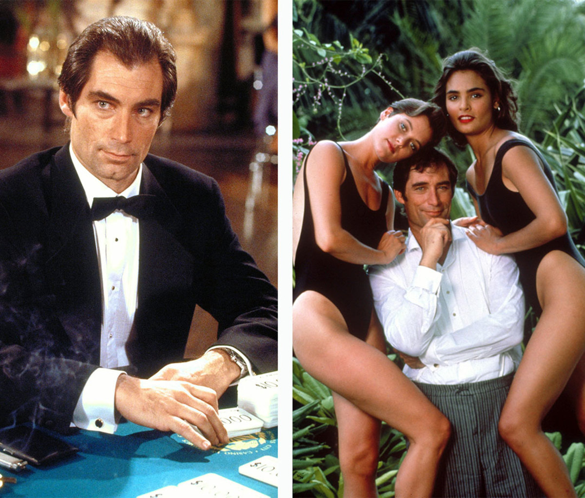 Carey Lowell, Timothy Dalton, and Talisa Soto in 'Licence to Kill' 