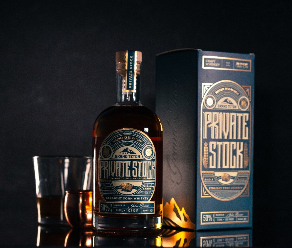 Grand Teton Private Stock Straight Corn Whiskey