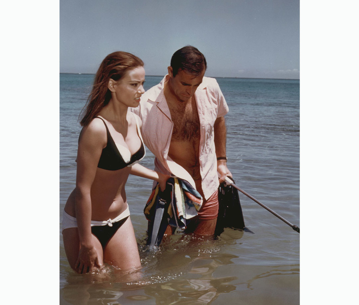 Claudine Auger and  Sean Connery in 'Thunderball'
