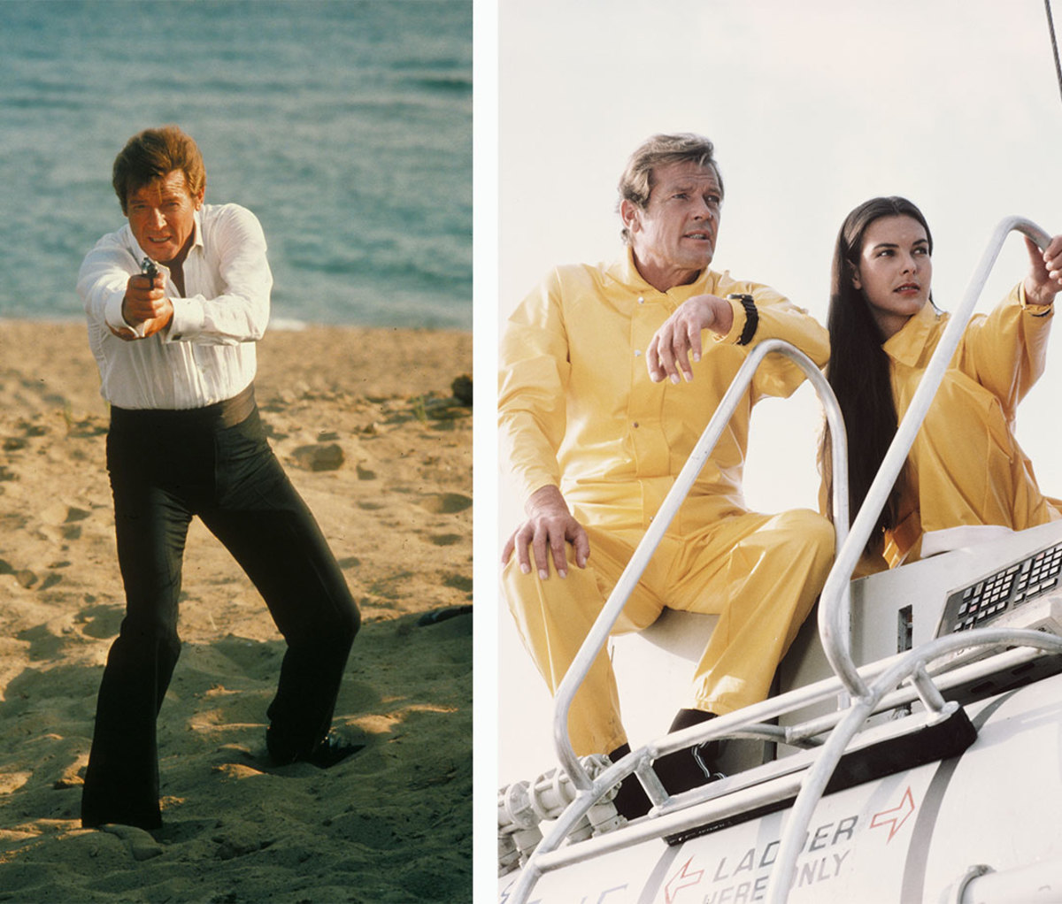 Roger Moore en Franse actrice Carole Bouquet in 'For Your Eyes Only'