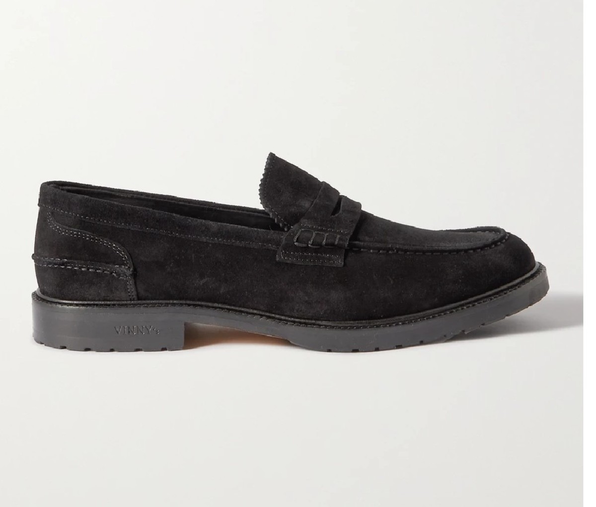 VINNY'S Grand Townee Suede Penny Loafer