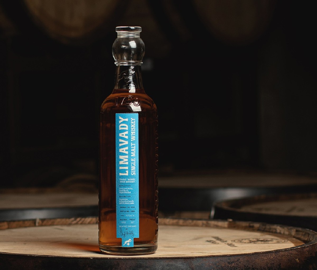 Bottle of Limavady Single Barrel Single Malt Irish Whiskey