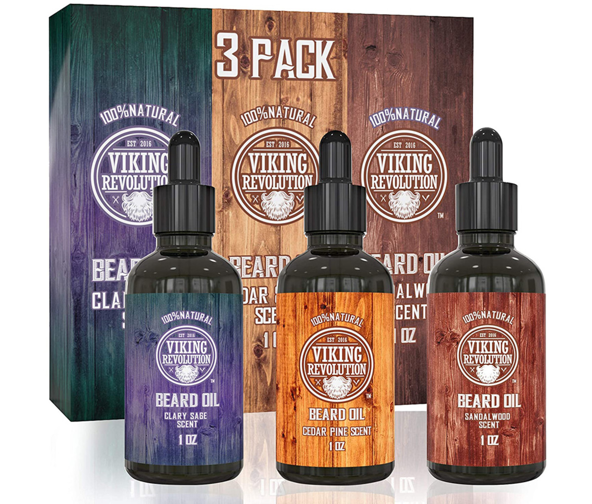 Viking Revolution Beard Oil Conditioner 3 Pack