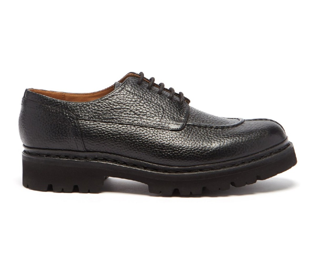 GRENSON Joel Grained-Leather Derby Shoe