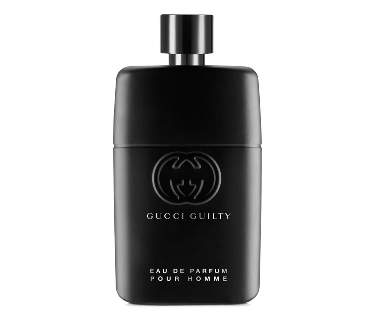 A bottle of Gucci Guilty Pour Homme Eau de Parfum.