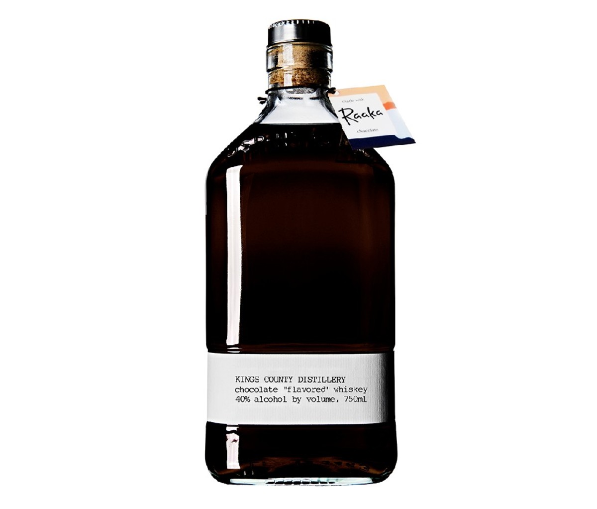 A bottle of Kings County Chocolate Whiskey.