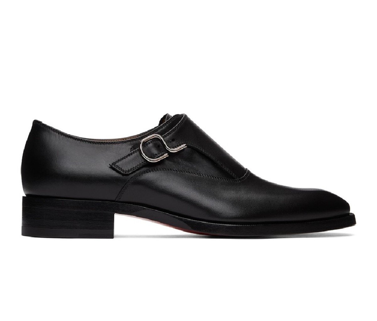 Top 6 Best Leather Shoes For Men (2023) Christian Louboutin Black John Monkstraps