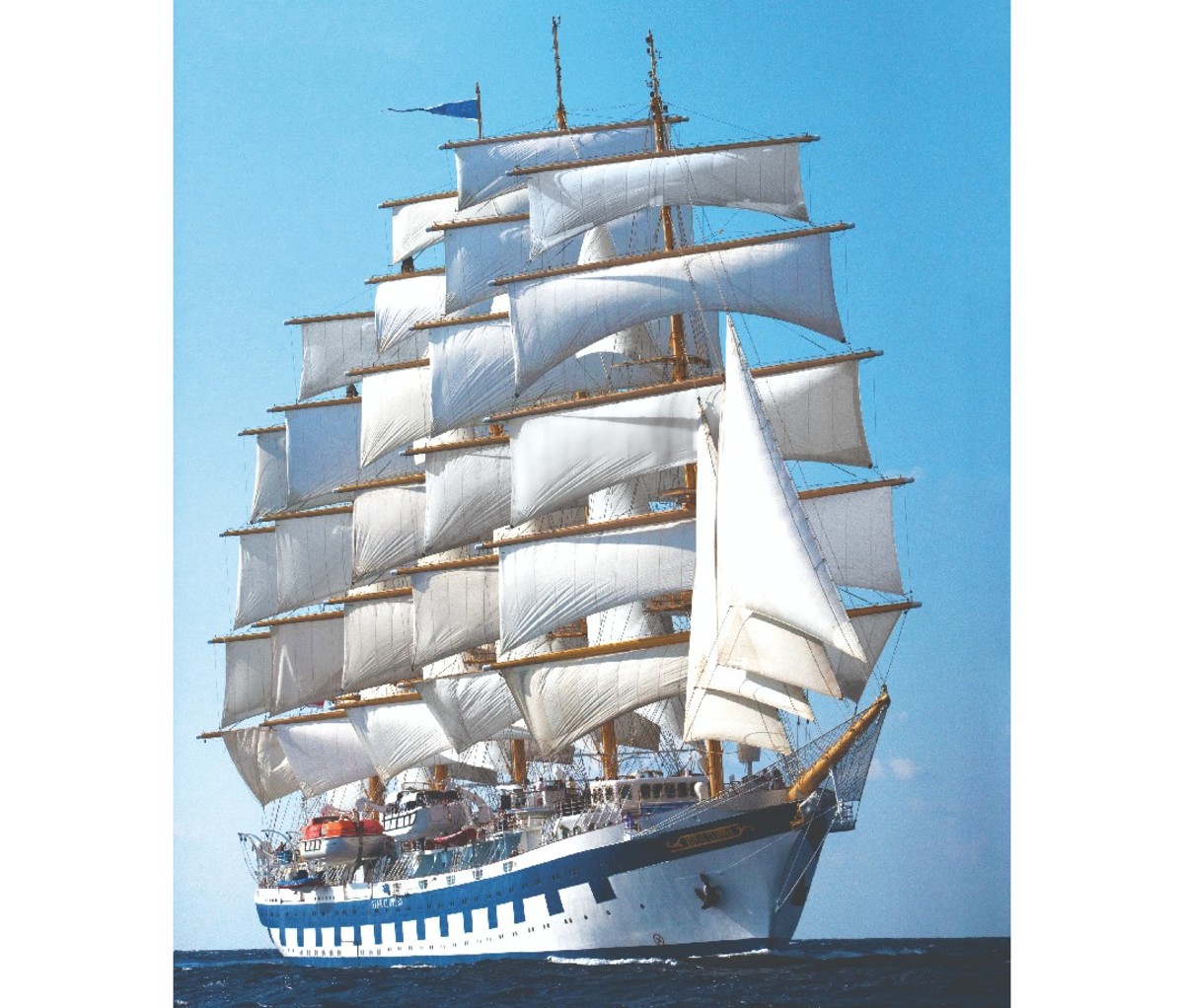 Full-rigged sailing ship