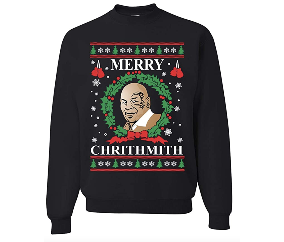 Wild Bobby Merry Chrithmith Mike Tyson Ugly Christmas Sweater