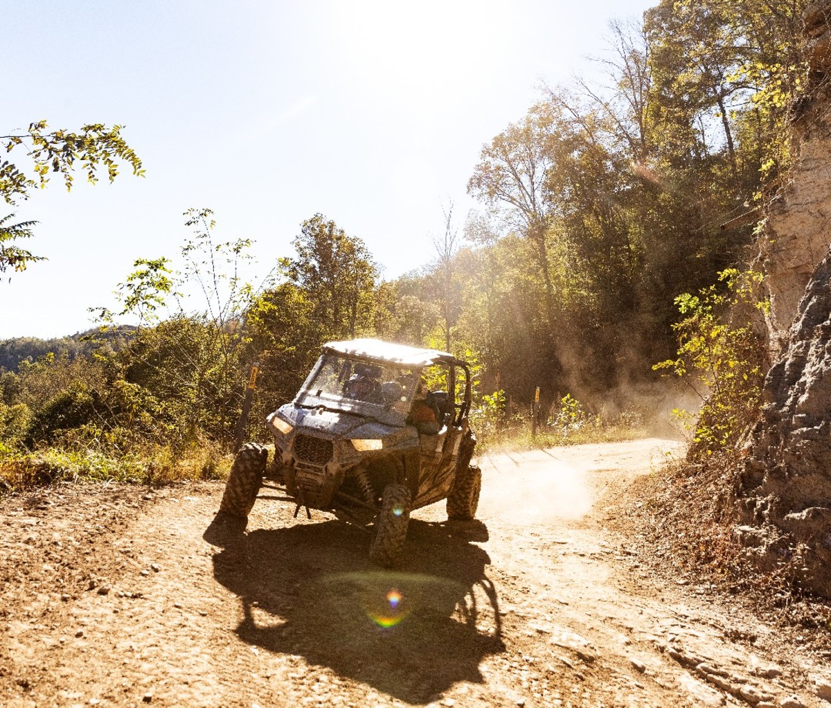 ATVing through West Virginia's trails.