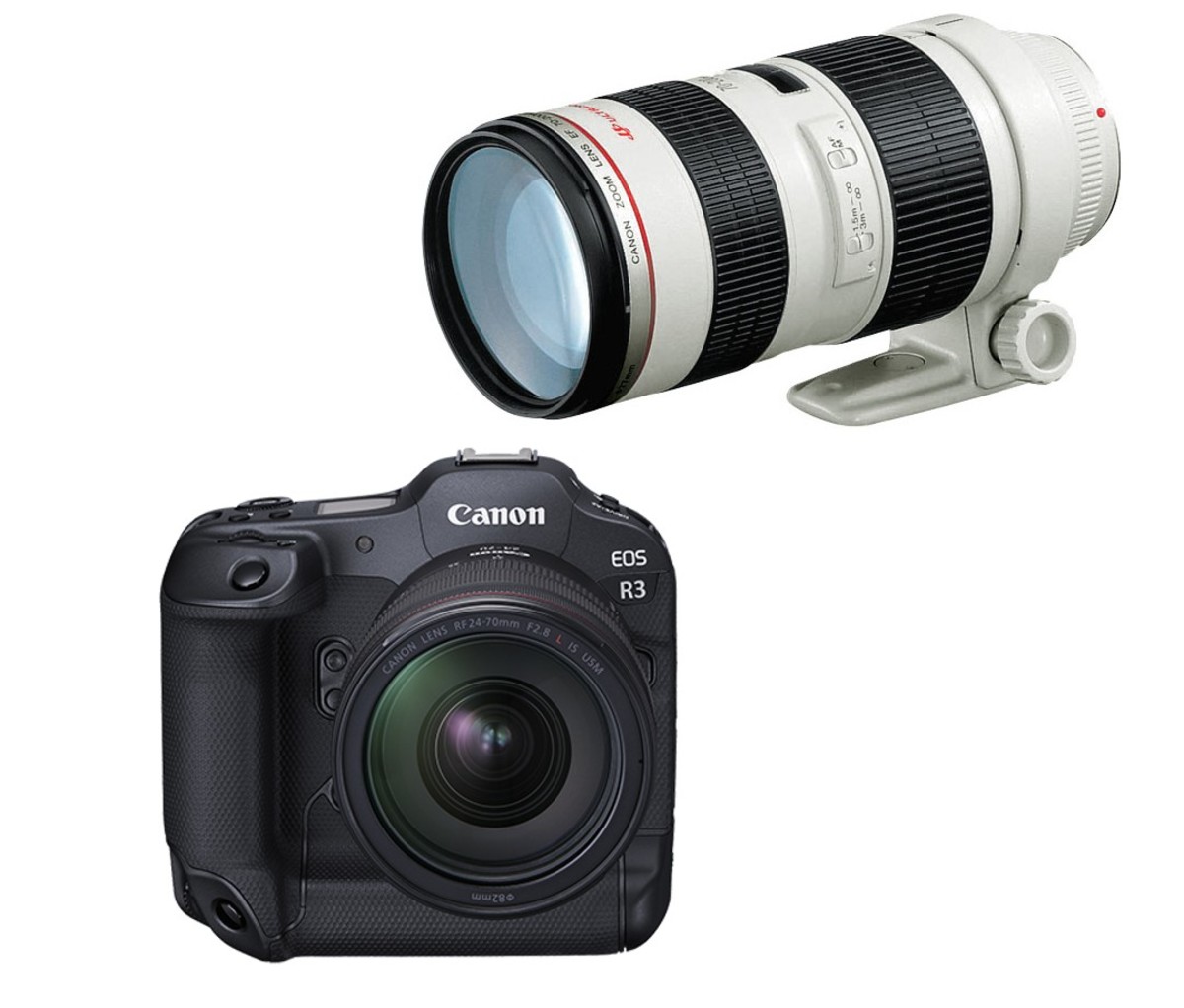 Canon EOS R3 with 70-200mm lens