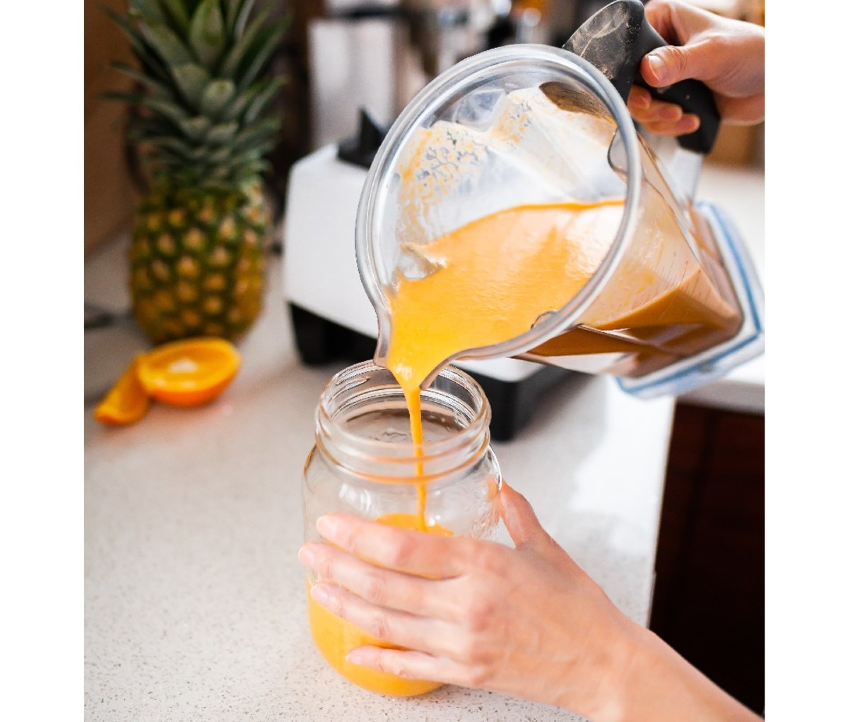 Tropical fruit smoothie
