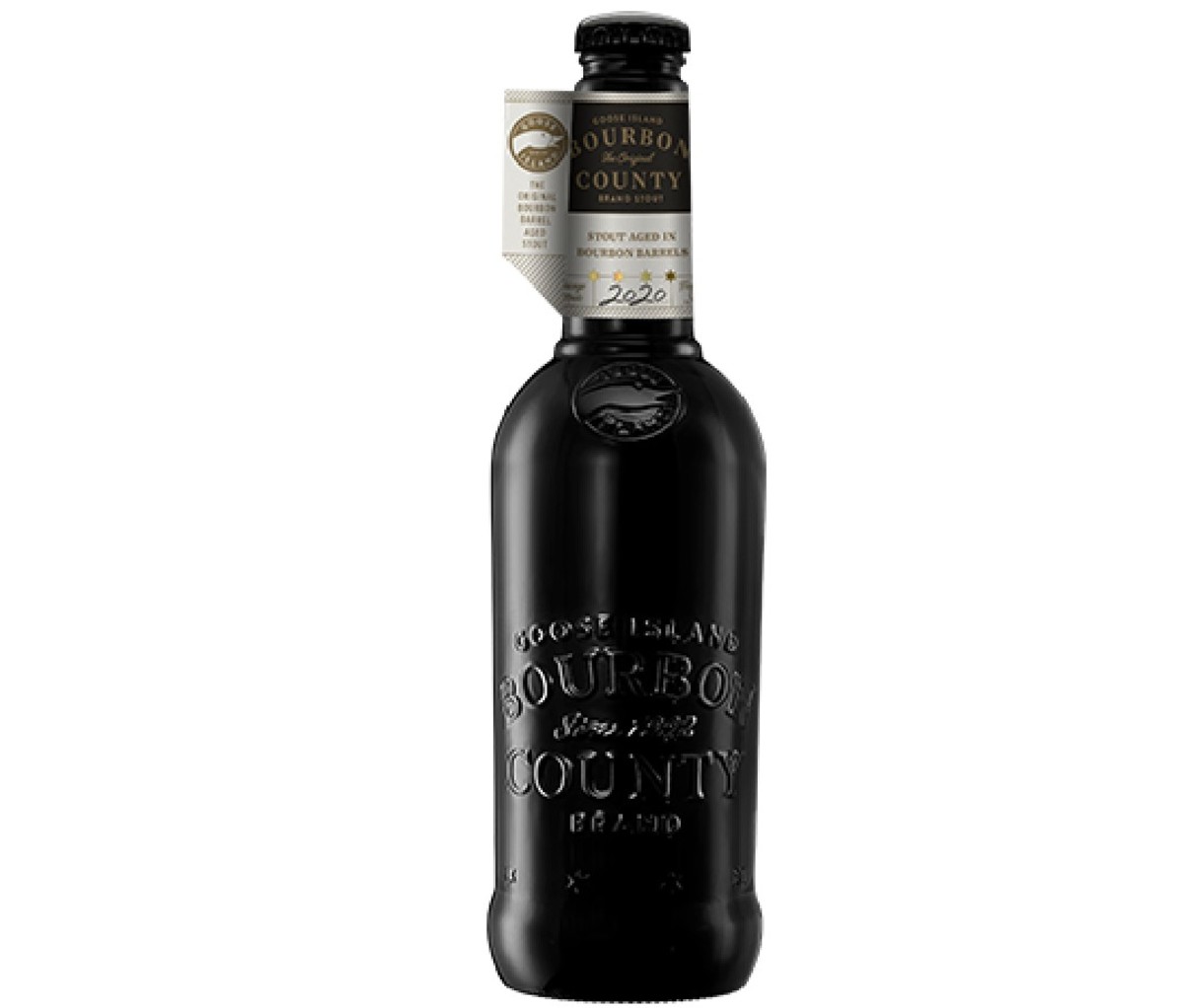 Bottle of Goose Island Bourbon County Stout