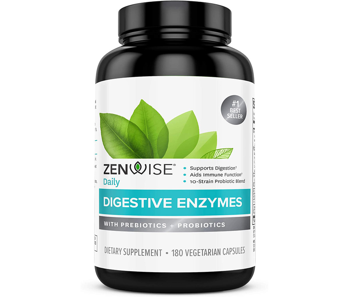 Zenwise Health Digestive Enzymes Plus Prebiotics & Probiotics Supplement