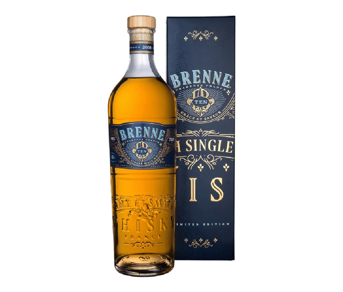 Bottle of Brenne Ten whiskey