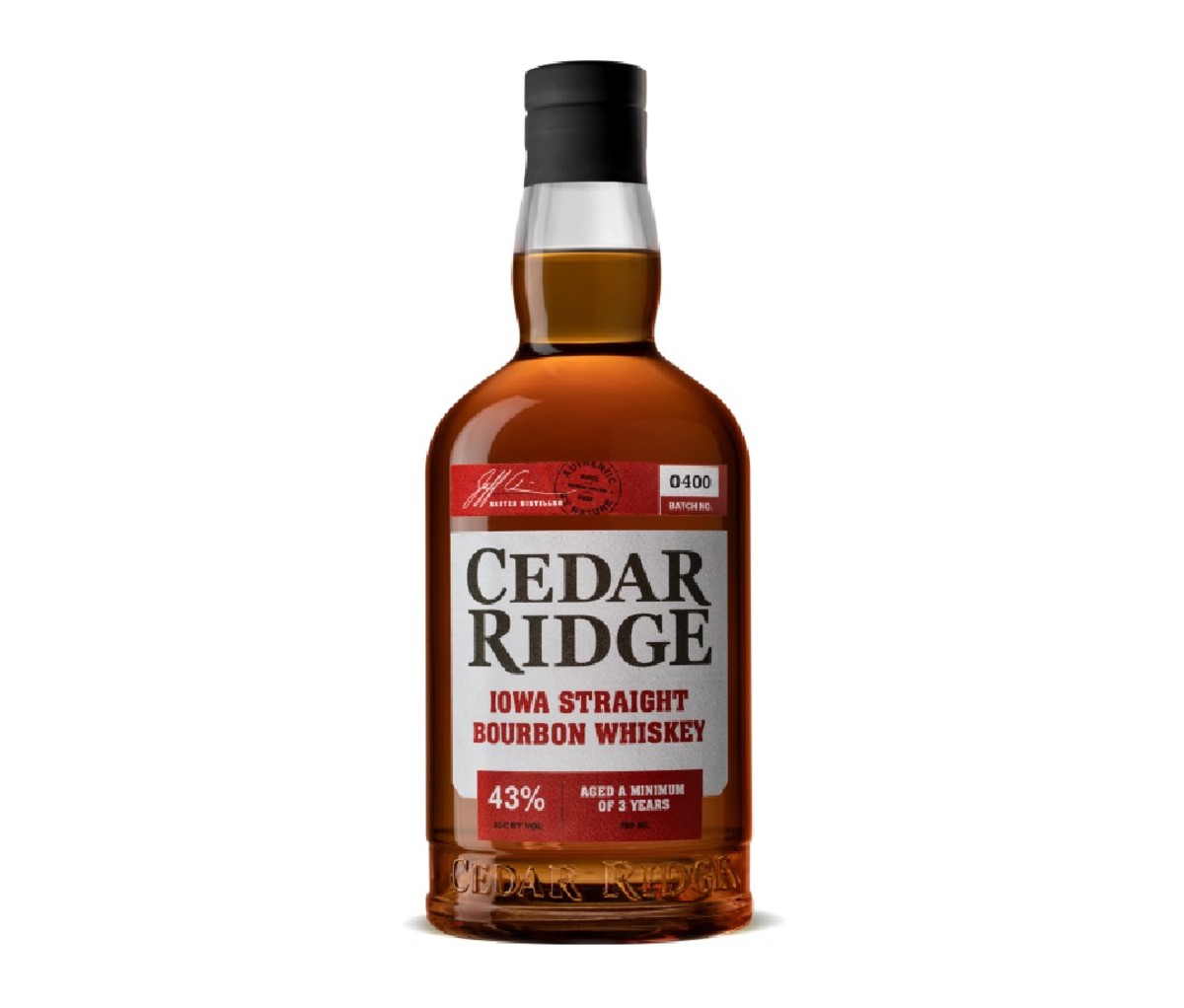 Bottle of Cedar Ridge Bourbon