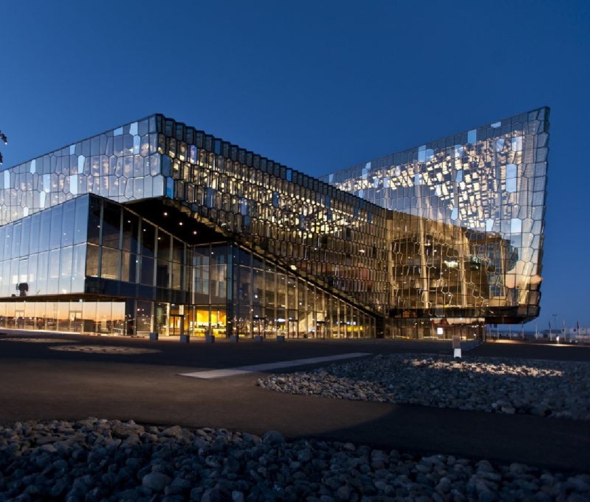The Harpa Concert Hall, designed by Olafur Eliasson