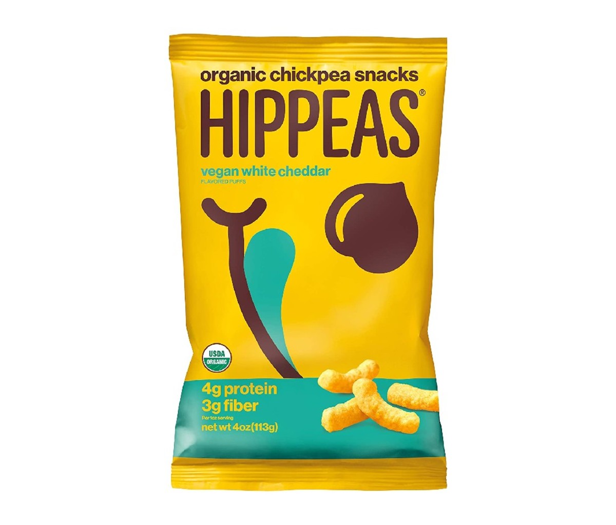 Hippeas soufflés with vegan white cheddar