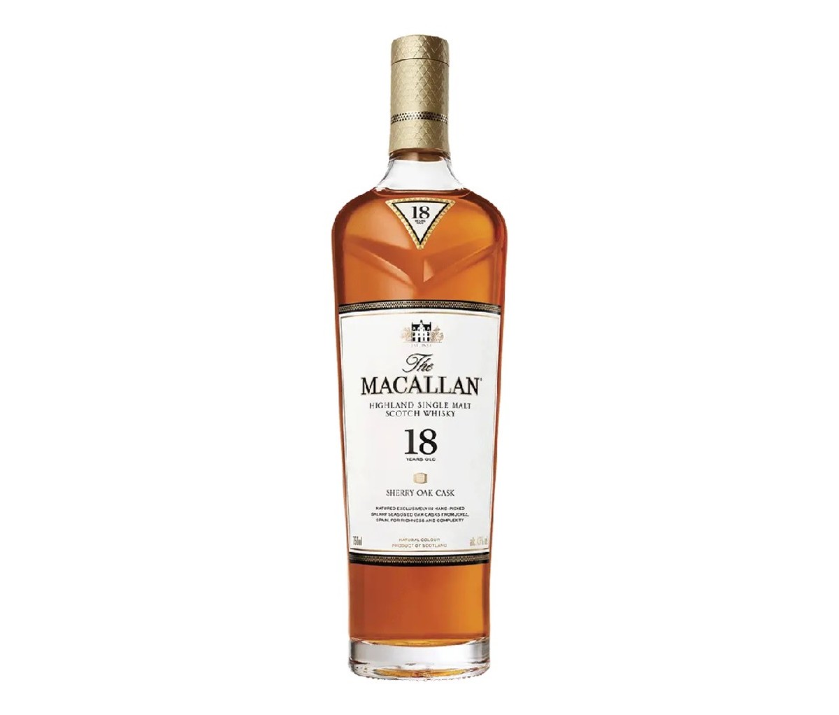 Bottle of Macallan 18 whisky