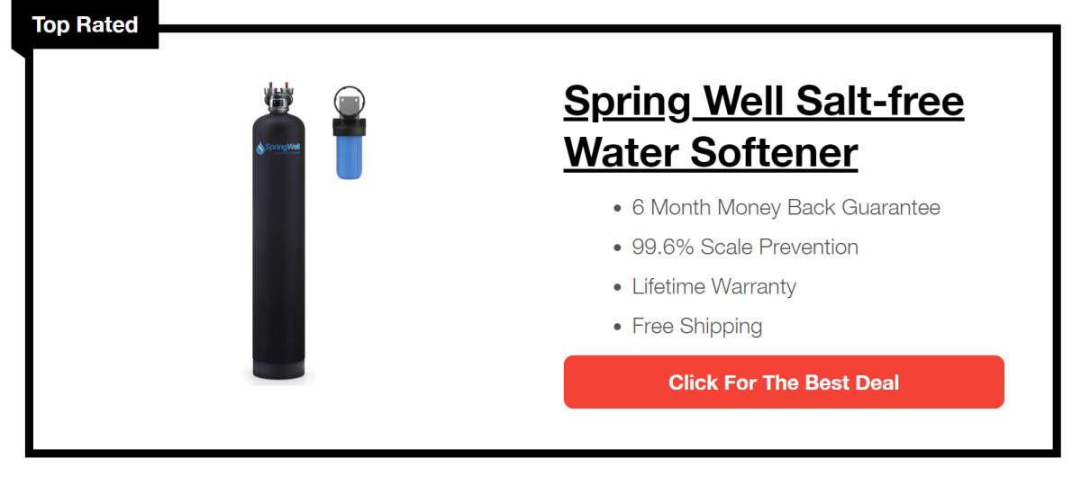 SpringWell’s FutureSoft Salt-Free Water Softener