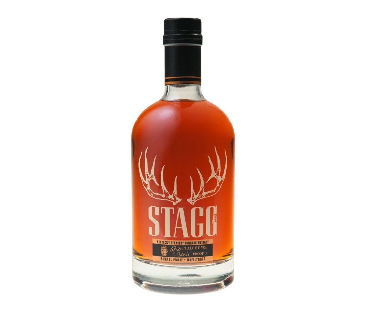 Bottle of Stagg Jr. bourbon