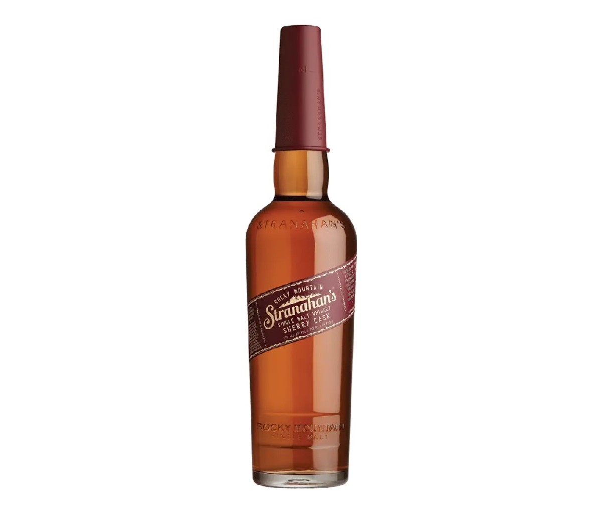 A bottle of Stranahan’s Sherry Cask whiskey