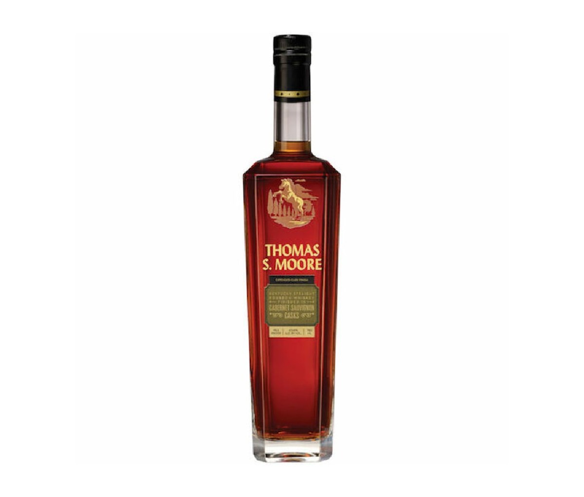 Bottle of Thomas S. Moore Cabernet Cask whiskey