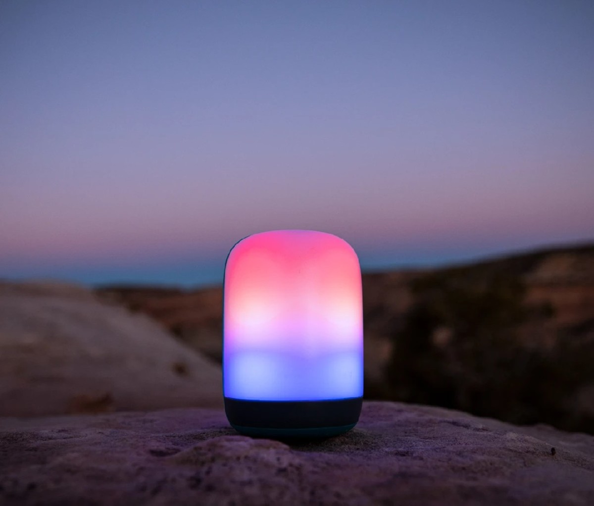 Pink and blue ombre lantern