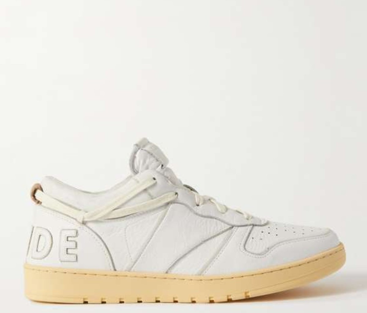 Rhude Rhecess Logo-Appliqued Distressed Leather Sneakers