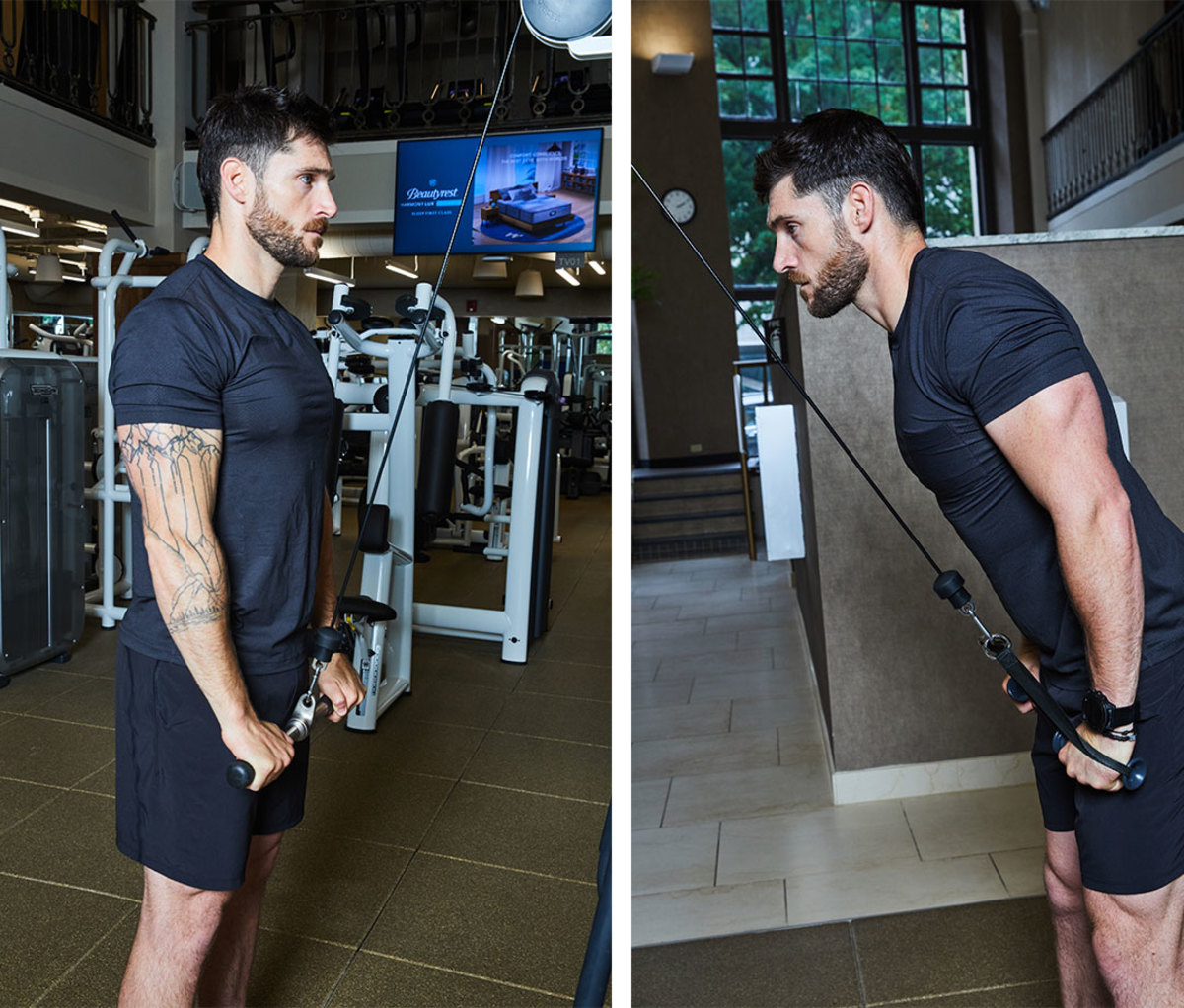 Triceps Extension and Triceps Kickback