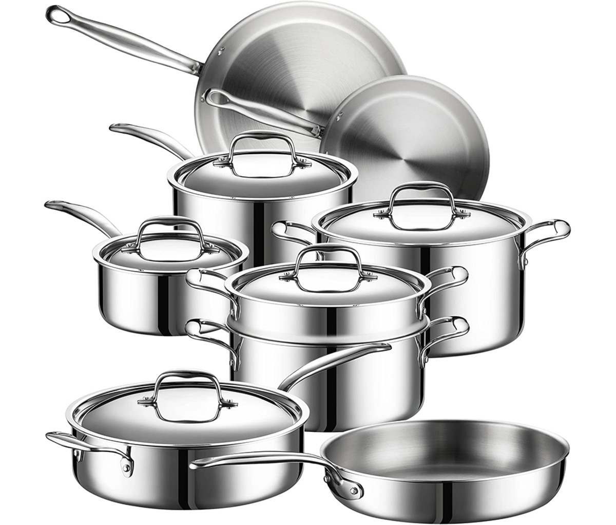 Legend 5-Ply Stainless Steel Cookware Set