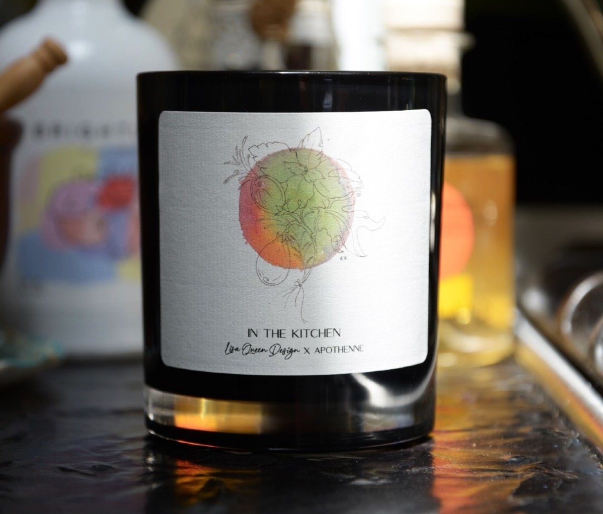 The Home Collection Set of 4 Soy Candles by Lisa Queen Design X Apothenne