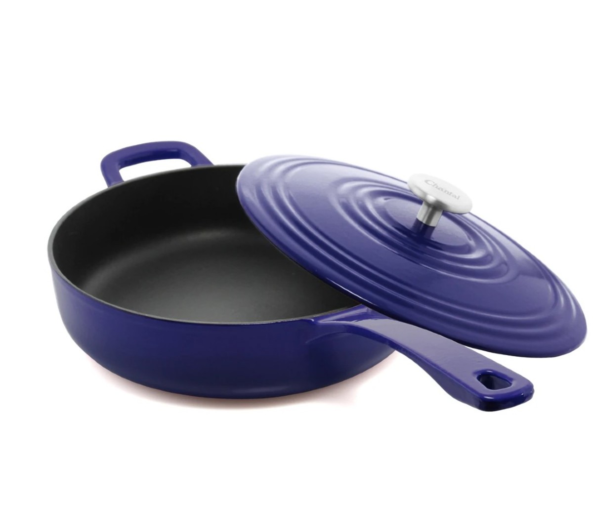 Chantal Cast Iron Four-Quart Sauté Skillet