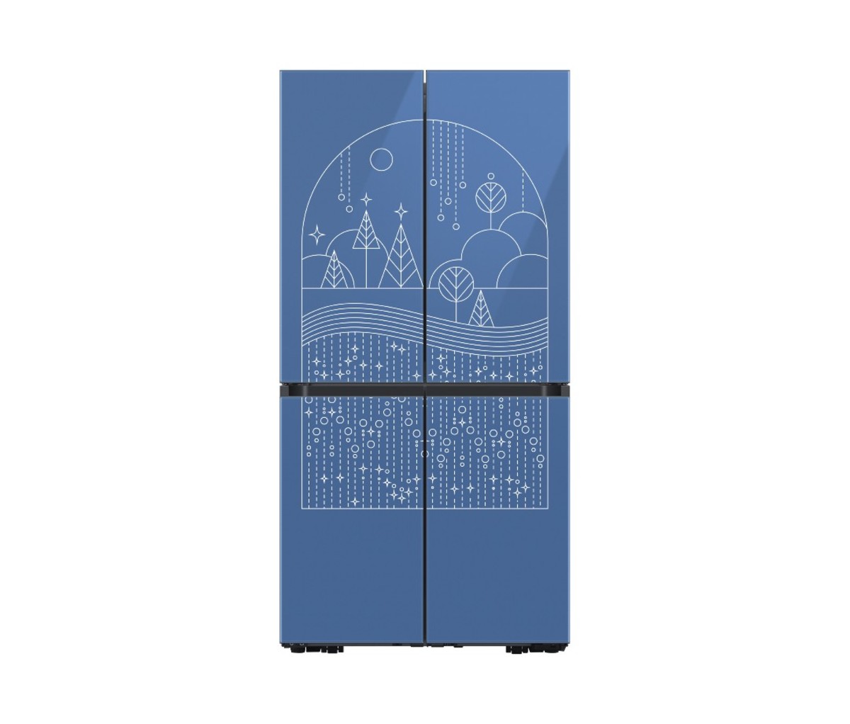Limited Edition Winter Design for the Bespoke 4-Door Flex Refrigerator
