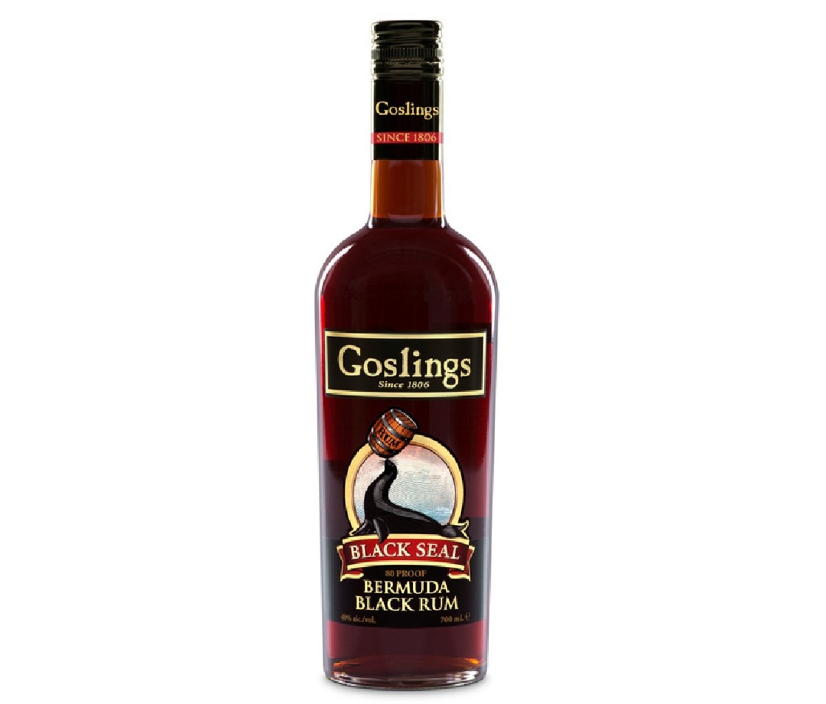Bottle of Goslings Black Seal dark rum