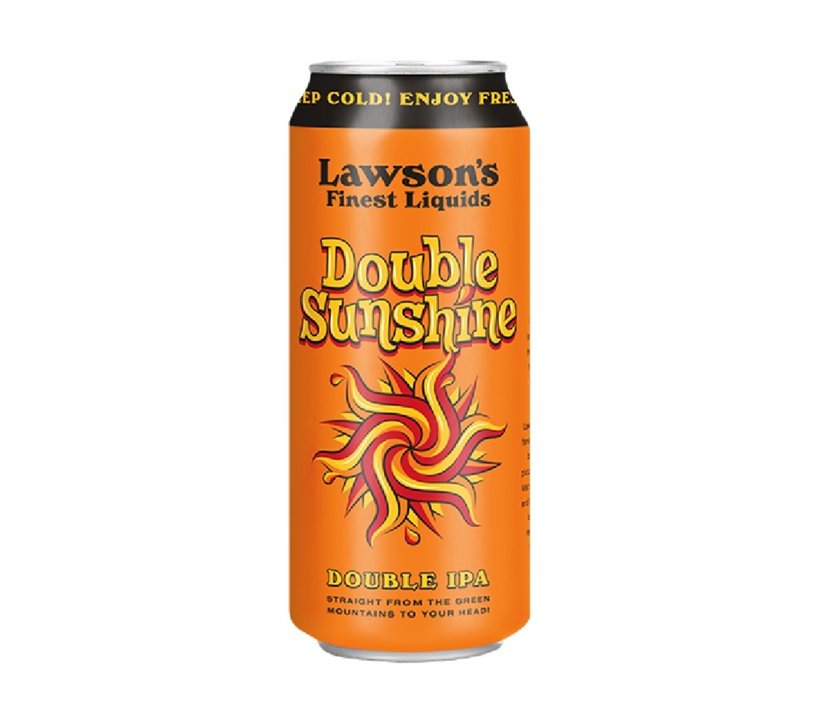 Can of Lawson’s Finest Double Sunshine IPA beer