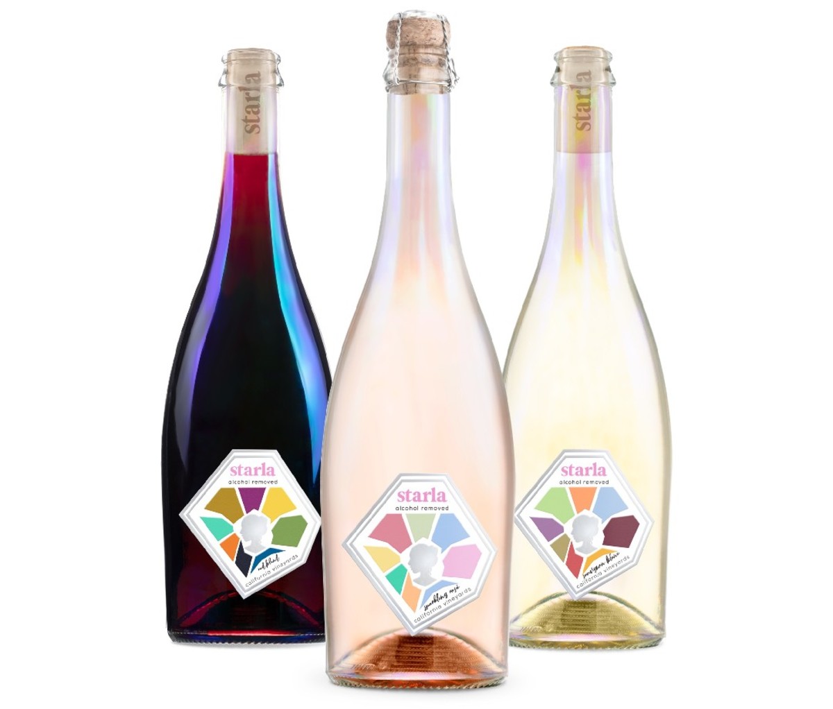 Three bottles of sparkling wine from the Starla Wines Collection
