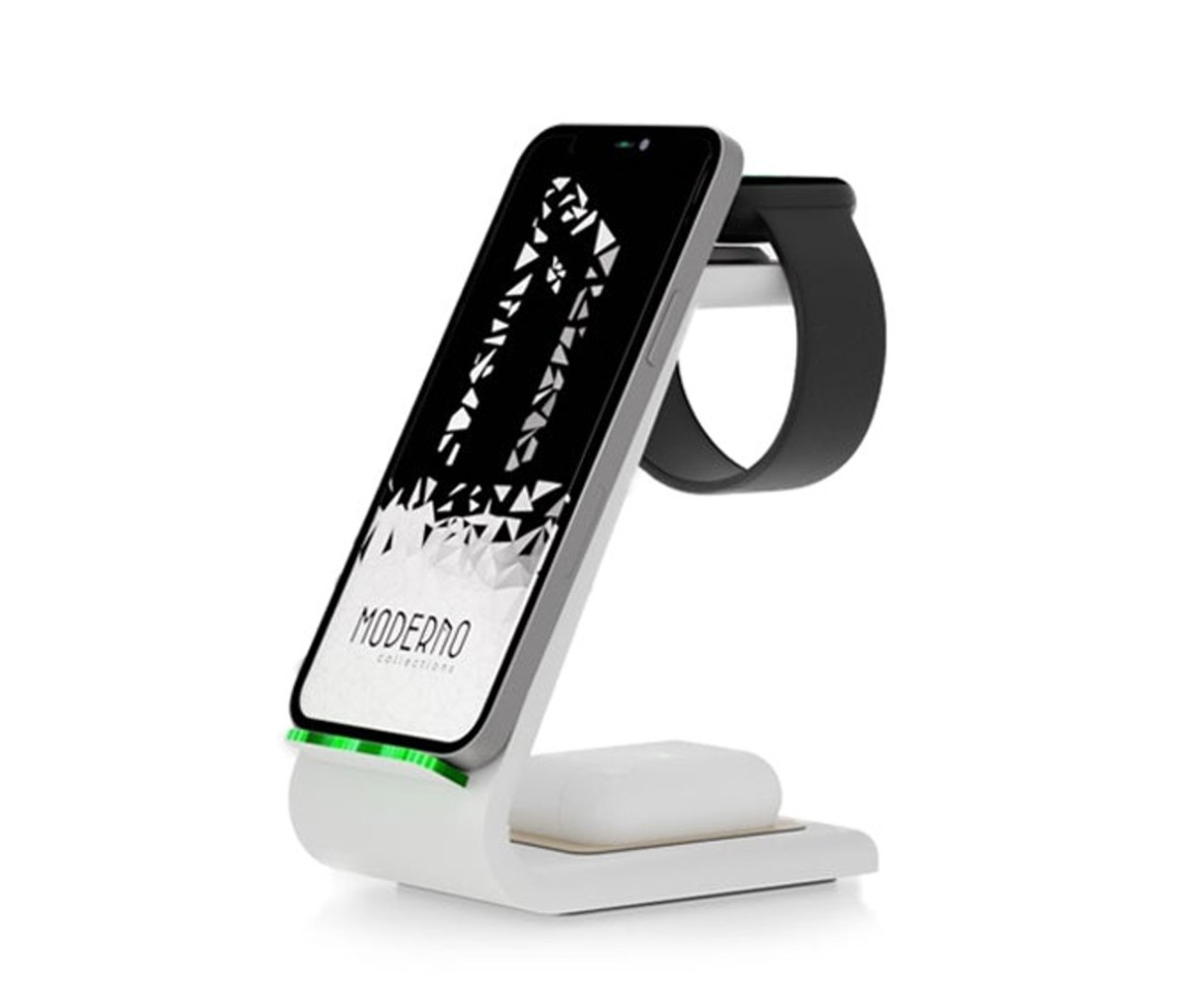 3-in-1 Wireless Charging Stand by Moderno Collections