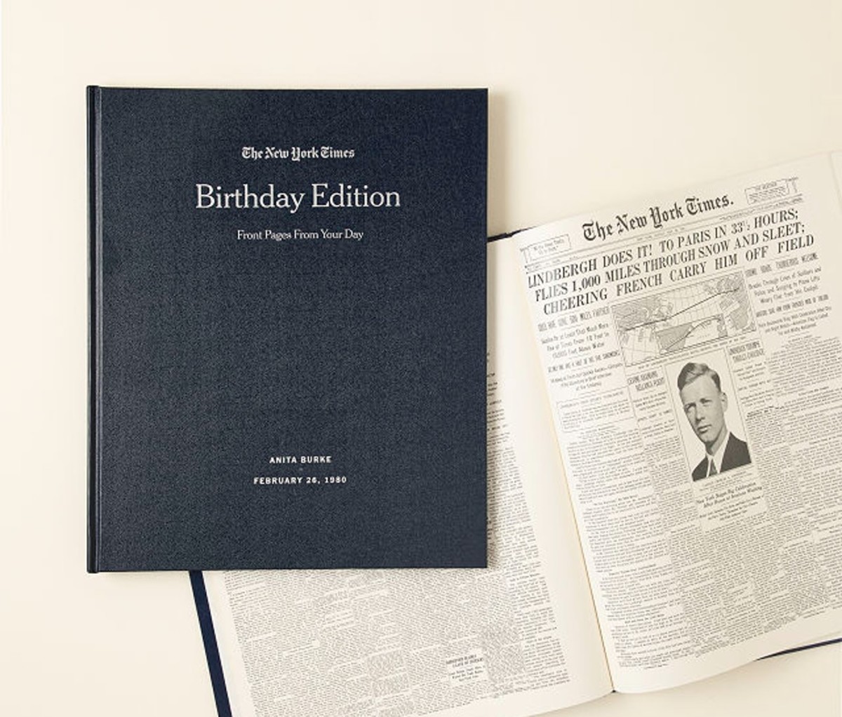 New York Times Custom Birthday Book